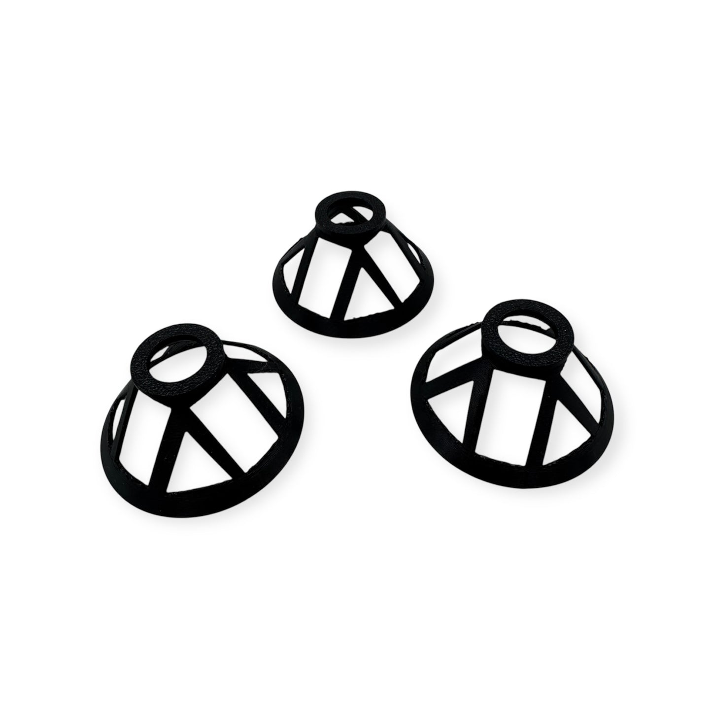 Reef-Safe Coral Frag Plug Stand – Black, 50mm Diameter, Holds Coral Frag Plugs in Sand – PETG Material. Pack of 3.