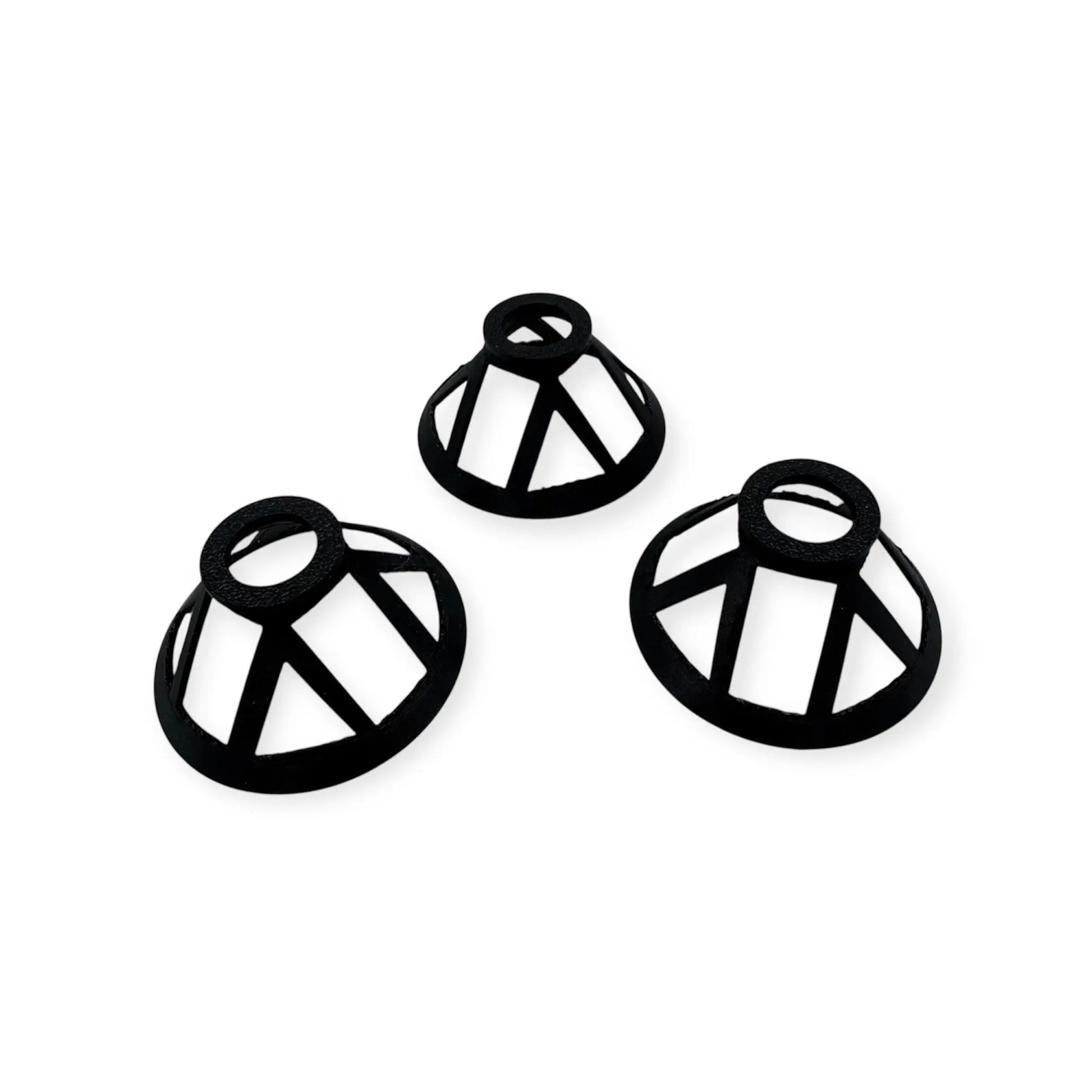 picture of Reef - Safe Coral Frag Plug Stand – Black, 50mm Diameter, Holds Coral Frag Plugs in Sand – PETG Material. Pack of 3. - Vision3D