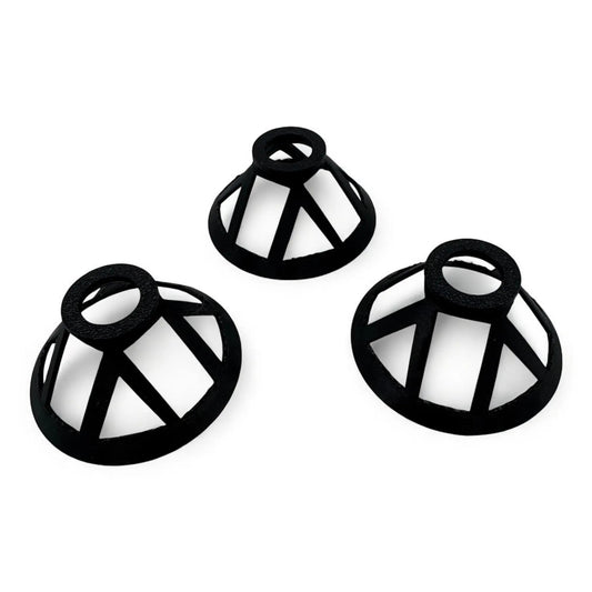 Reef - Safe Coral Frag Plug Stand – Black, 50mm Diameter, Holds Coral Frag Plugs in Sand – PETG Material. Pack of 3. - Vision3D