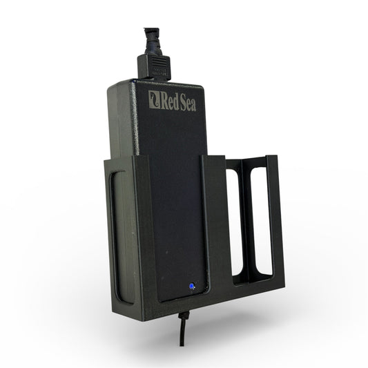 Wall Mount for Red Sea ReefLED 90 Power Supply Single or Double Holder | Black 3D Printed Mount - Vision3D